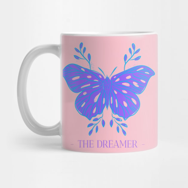 Dreamer Dreams Moth Butterfly Dreaming by Tip Top Tee's